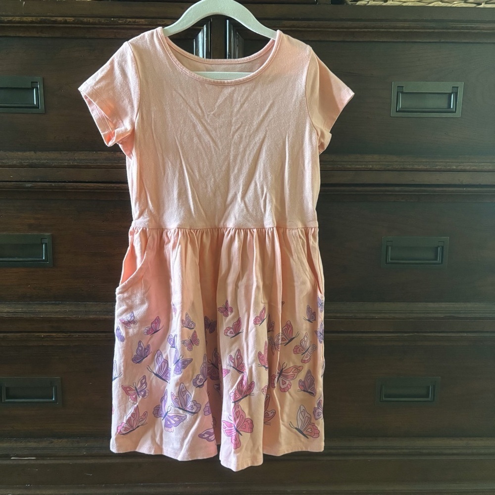 Jumping Beans butterfly All Day Play Dress in size 7